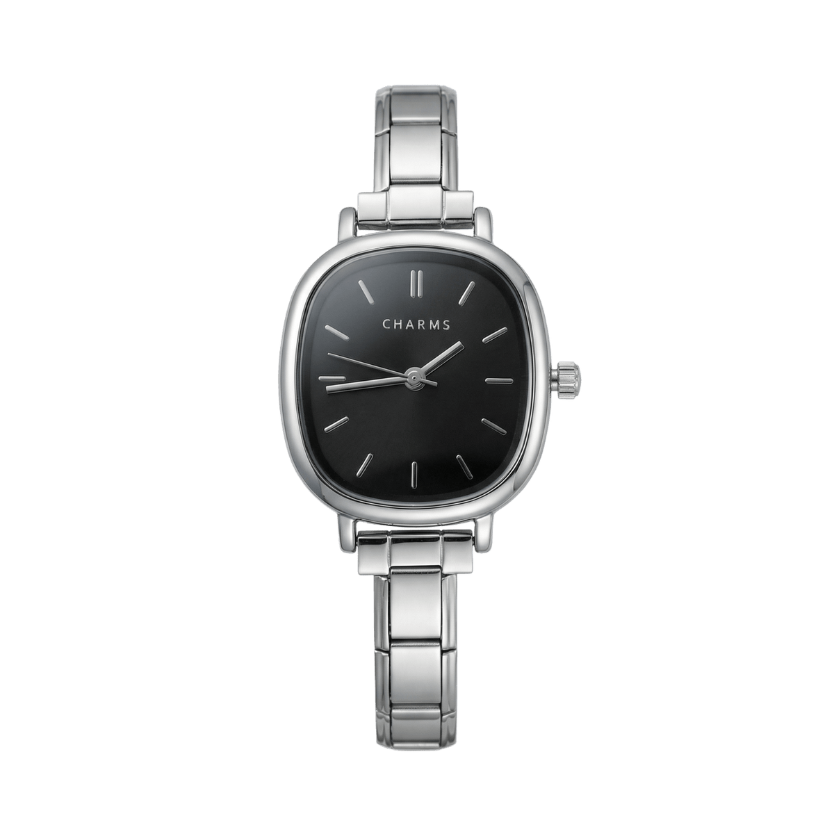 Capri Watch Silver Black Dial