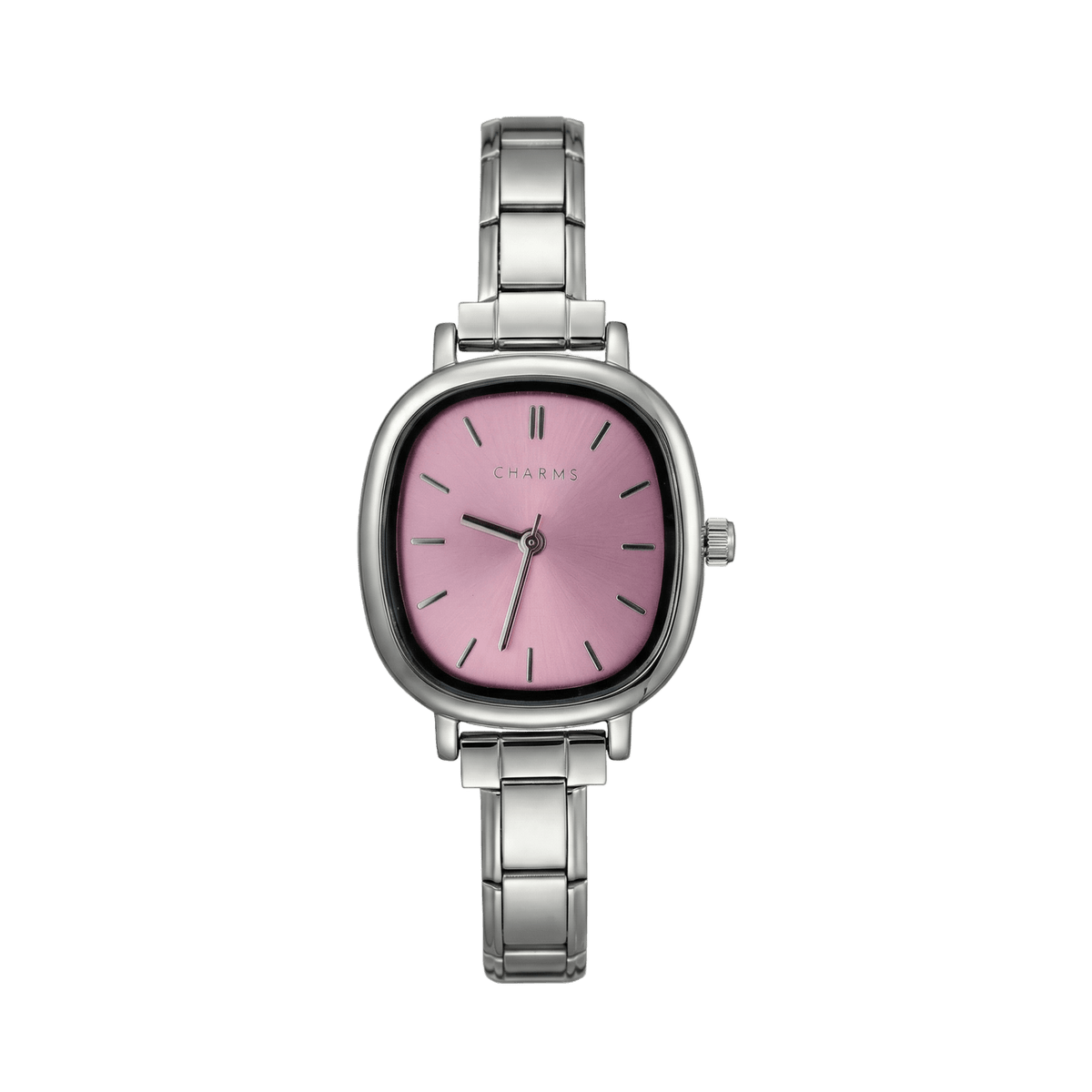 Capri Watch Silver Pink Dial