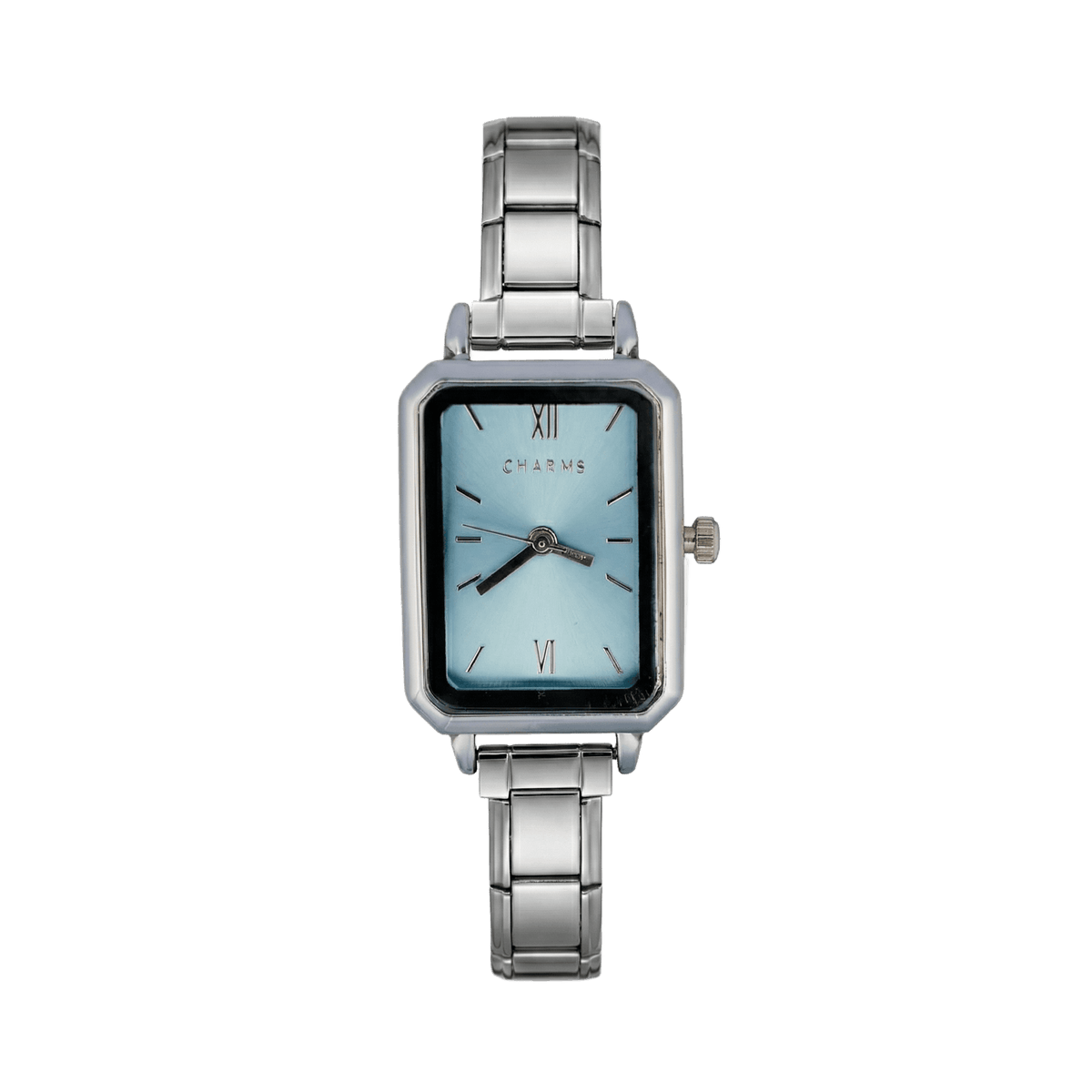 Como Watch Silver Blue Dial