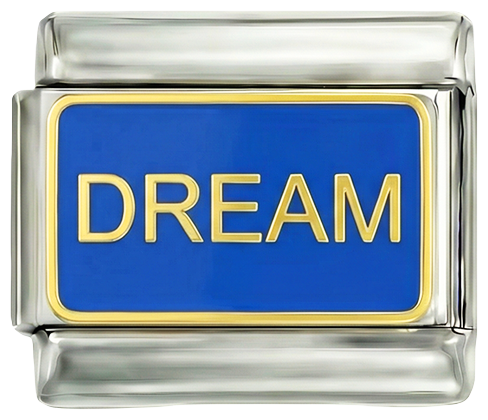 Dream Blue Enamel Silver Charm