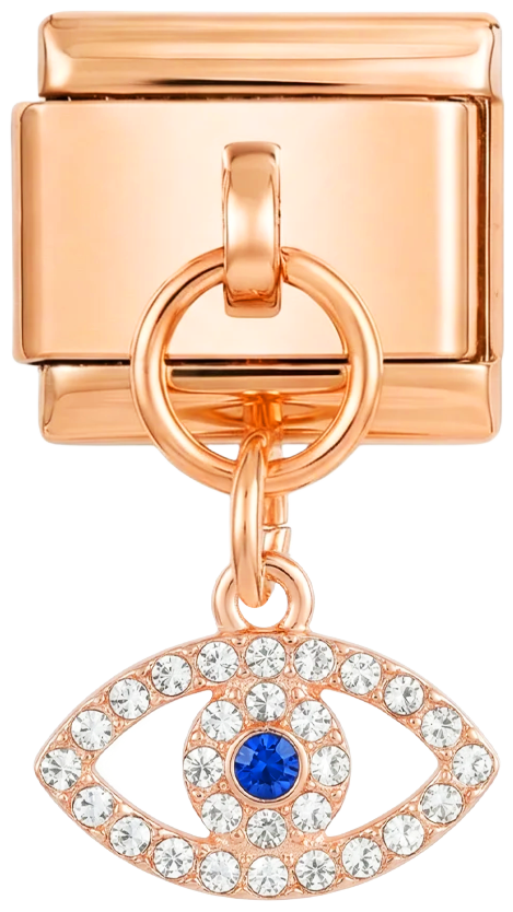 Eye with Blue and White Stones, on Rose Gold - Eye-with-Blue-and-White-Stones-on-Rose-Gold.png