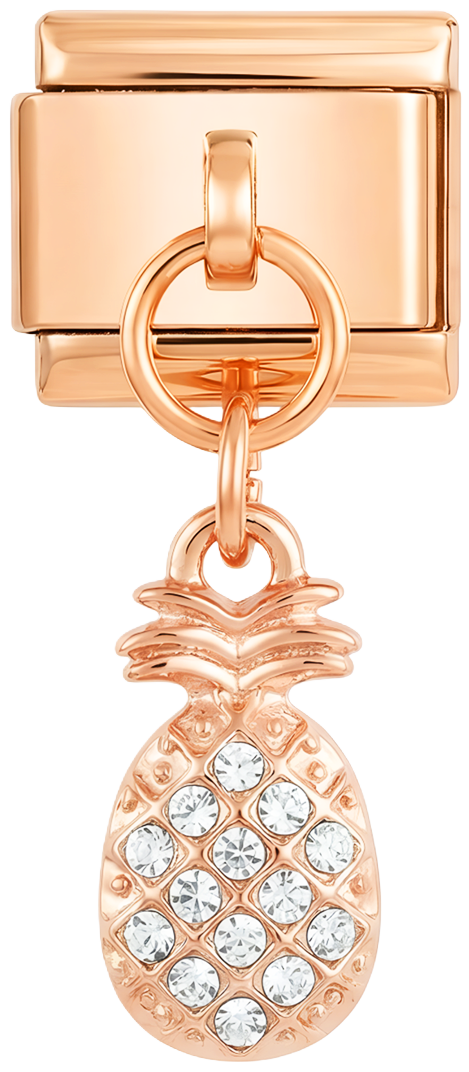 Pineapple with Stones on Rose Gold - pineapple-with-stones-on-rose-gold.png