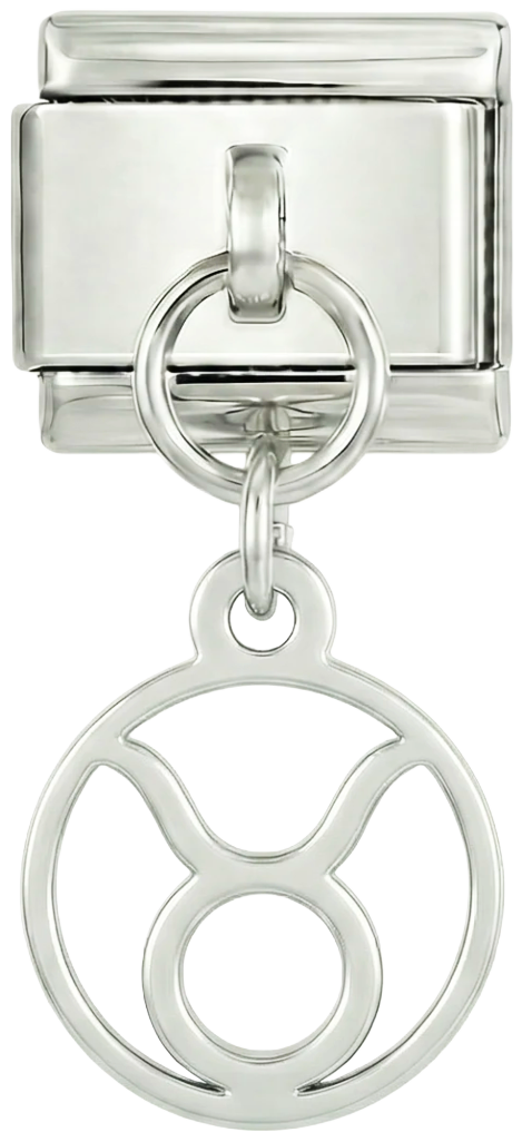 Taurus Sign, on Silver - taurus-sign-on-silver.png