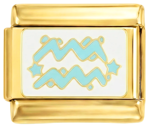 Blue Aquarius Symbol on Gold - Blue-Aquarius-Symbol-on-Gold.png