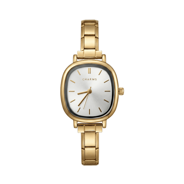 Capri Watch Gold – Balto ciferblato leidimas