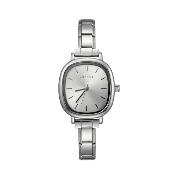 Capri Watch Silver – Balto ciferblato leidimas