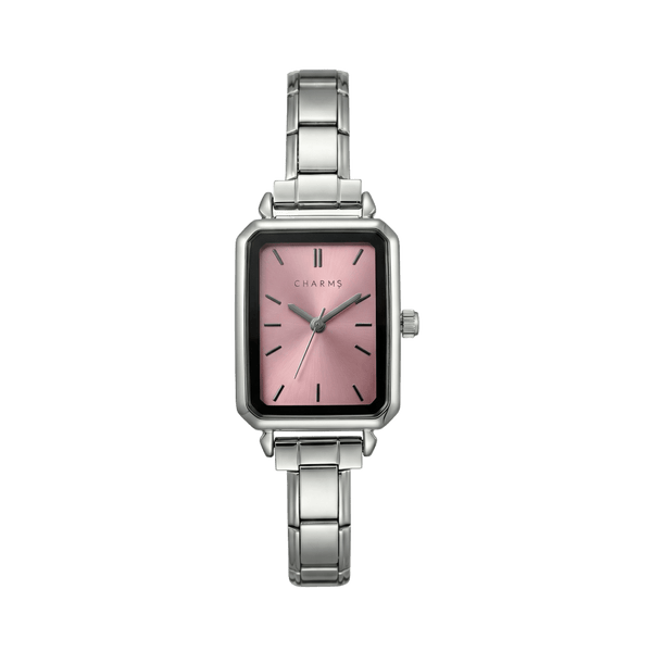 Como Watch Silver – Rožinio ciferblato leidimas