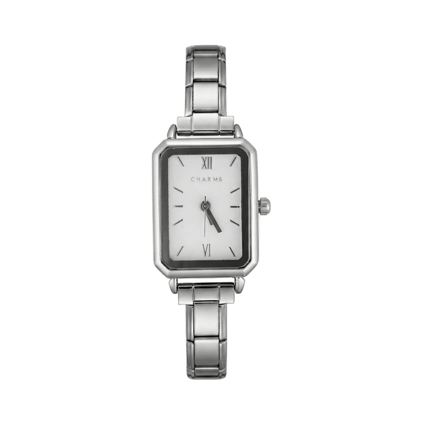 Como Watch Silver – Balto ciferblato leidimas