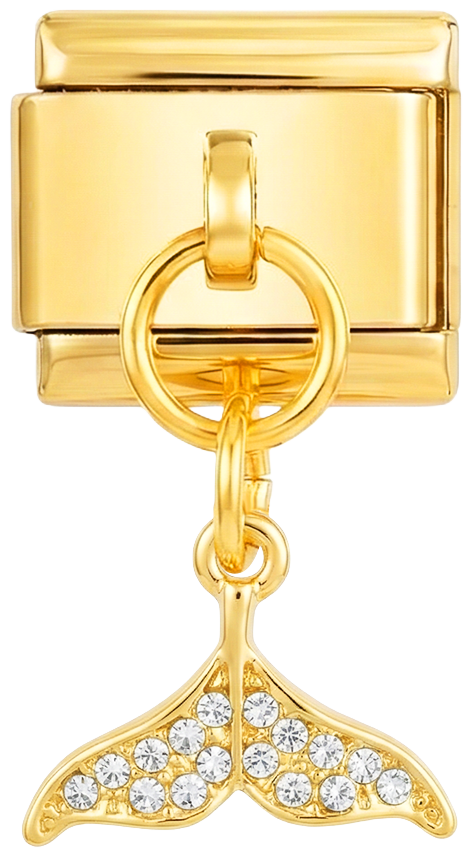 Gold Mermaid Tail with Stones, on Gold - Gold-Mermaid-Tail-with-Stones-on-Gold.png