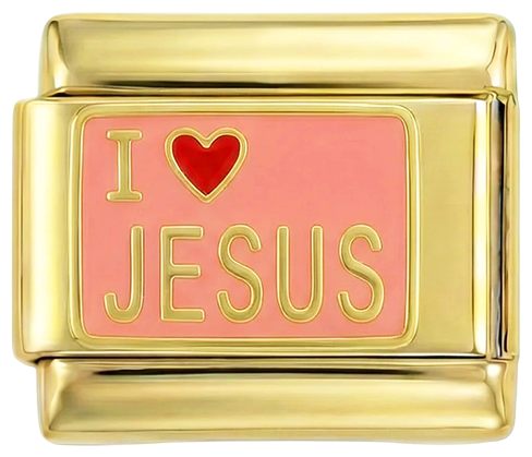 I Love Jesus on Pink Plate on Gold - I-Love-Jesus-on-Pink-Plate-on-Gold.png