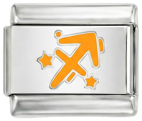 Sagittarius orange, on Silver - Sagittarius-orange-on-Silver.png