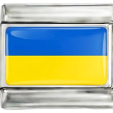 Ukrainos vėliava, ant sidabro