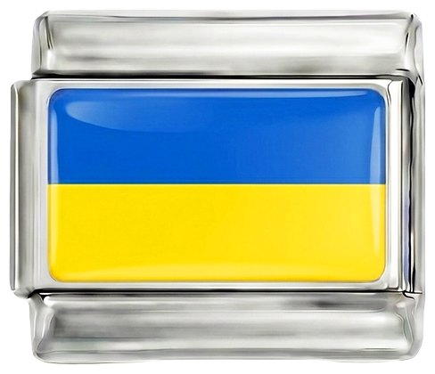 Ukrainos vėliava, ant sidabro