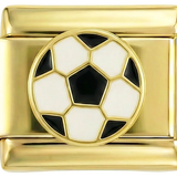 Futbolo kamuolys auksinis