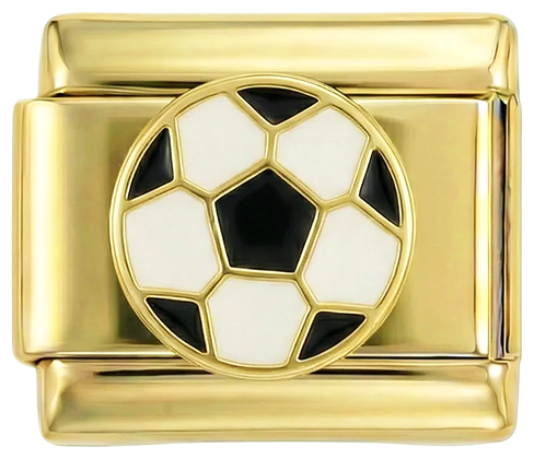 Futbolo kamuolys auksinis