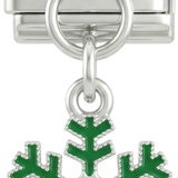 Green Snowflake and Its Red Stone - green-snowflake-and-its-red-stone.png