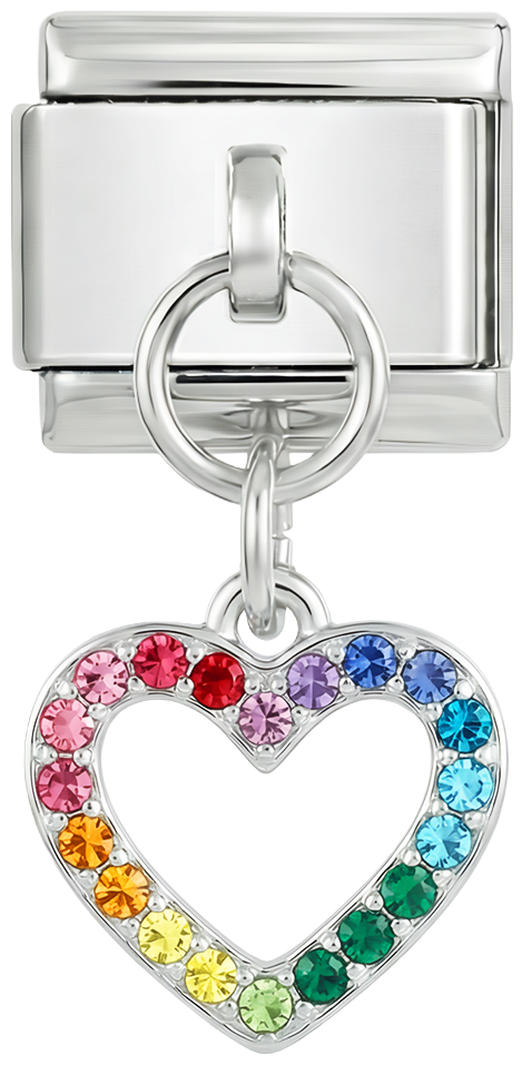 Heart with Multicolor Stones - heart-with-multicolor-stones.png