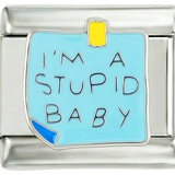 I'm a stupid baby, on Silver - im-a-stupid-baby-on-silver.png