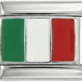 Italijos vėliava, ant sidabro