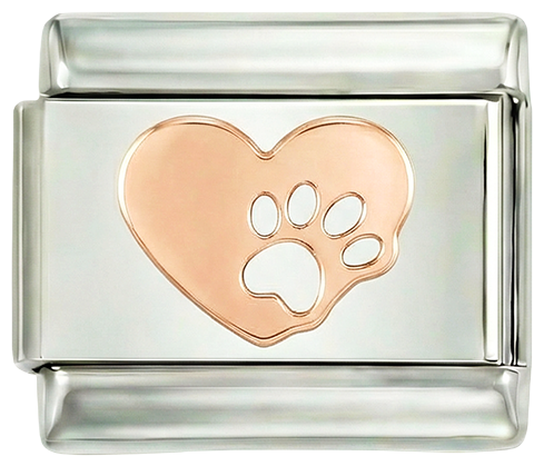 Rose Gold Heart with Cat Paw - rose-gold-heart-with-cat-paw.png